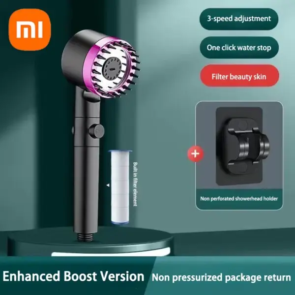 XIAOMI 3 Modes Shower Head High Pressure Showerhead Portable Filter Rainfall Faucet Tap Bathroom Bath Home Innovative Accessory - Imagen 11