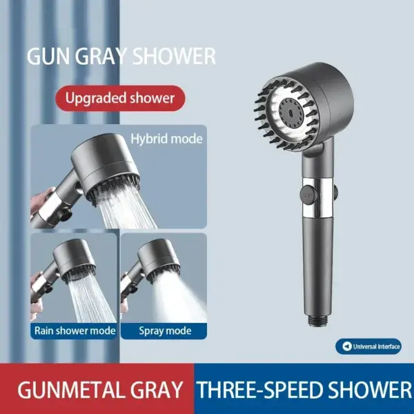 XIAOMI 3 Modes Shower Head High Pressure Showerhead Portable Filter Rainfall Faucet Tap Bathroom Bath Home Innovative Accessory - Imagen 6