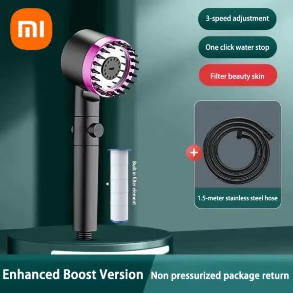 XIAOMI 3 Modes Shower Head High Pressure Showerhead Portable Filter Rainfall Faucet Tap Bathroom Bath Home Innovative Accessory - Imagen 9